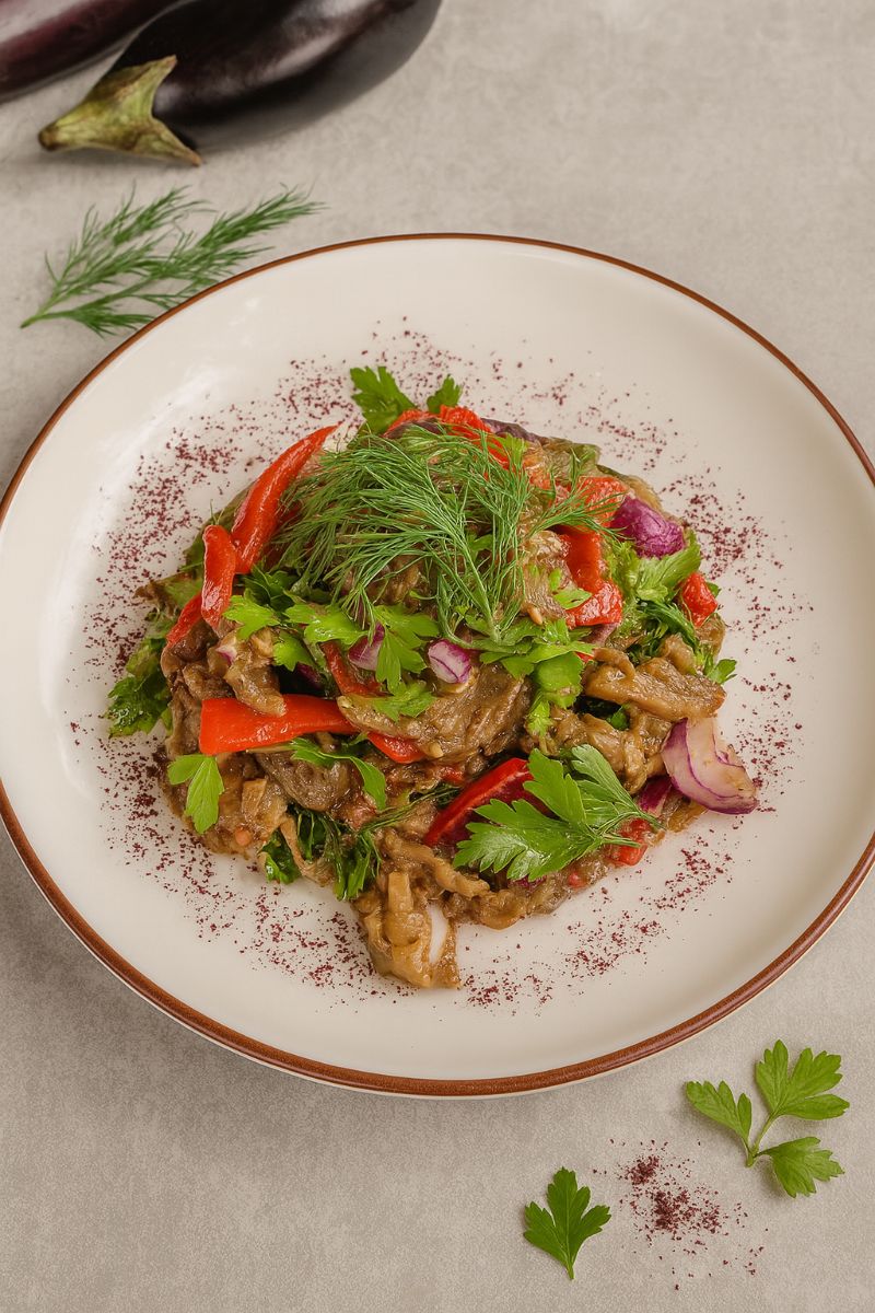 Közlenmiş Patlıcanlı Salata