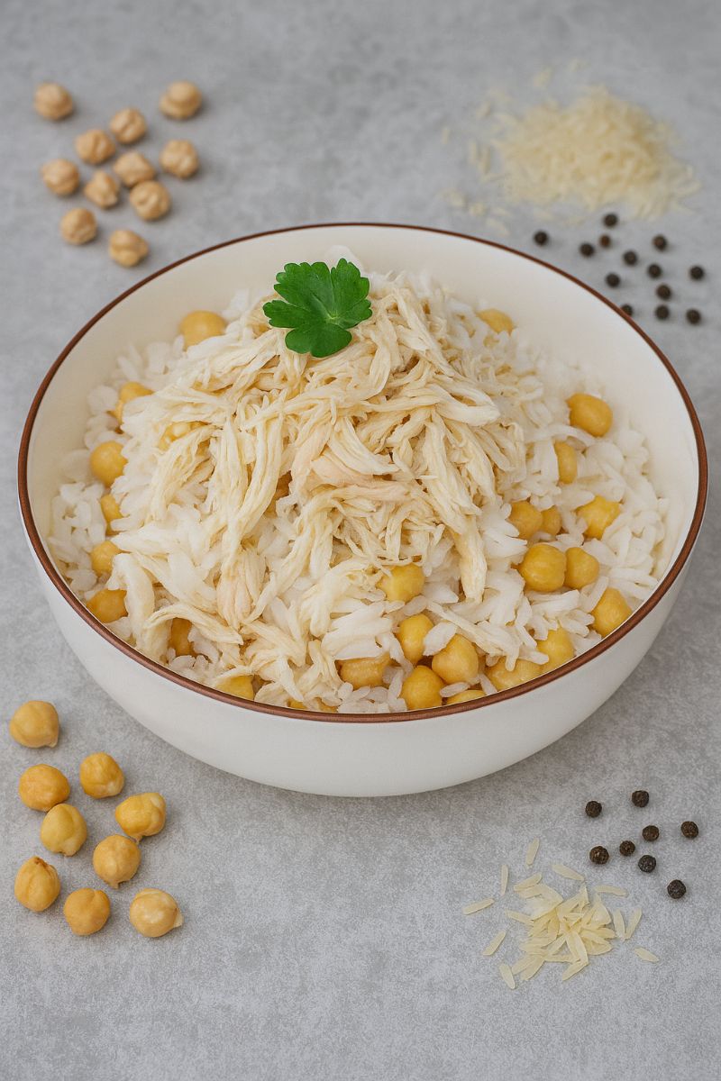 Tavuklu ve Nohutlu Yasemin Pilavı